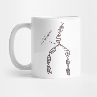 Stop Copying Me - DNA (Light background) Mug